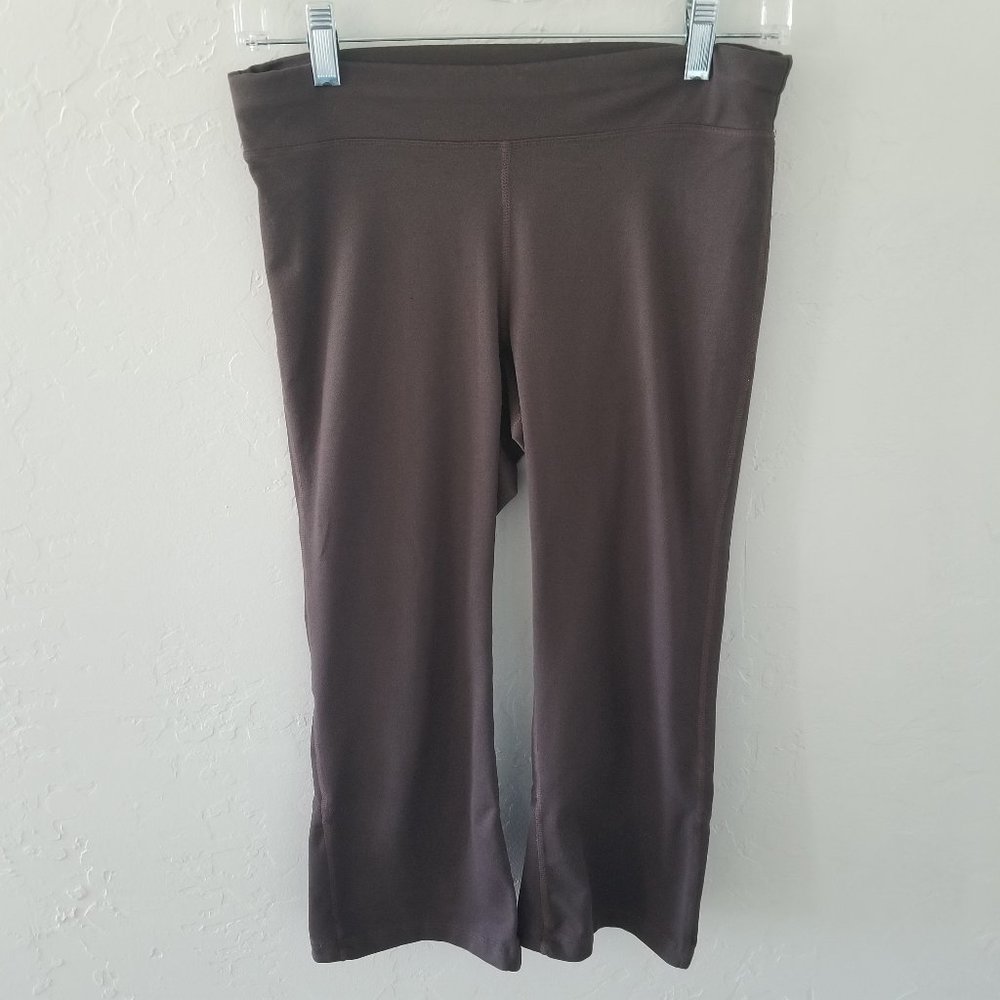 Lucy Pants Size XS Dark Brown Yoga Capri Stretch